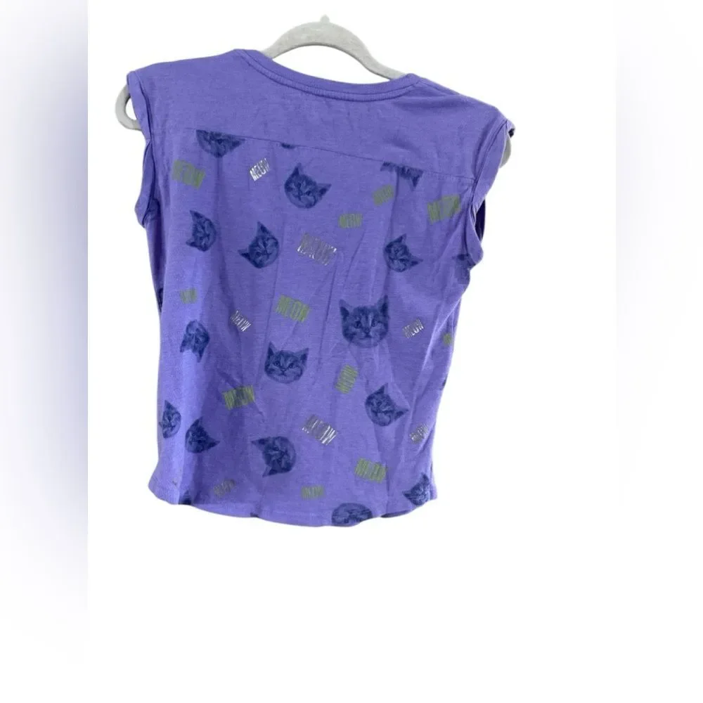 Mudd Girls Top Size 12 Purple Short Sleeve